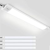 TONFFI 4er LED Feuchtraumleuchte Deckenleuchte 60cm 18W für Garage Keller...