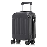yonsly Koffer Suitcase S Schwarz, Trolley Reisekoffer, Rollkoffer...