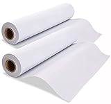 Zeichenpapier Rolle, 43cm x 15m Weiße Papierrolle, 2 Stück Zeichenrolle...