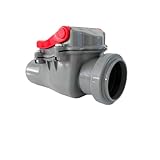 MD technic Rückstauverschluss Ø DN 50 mit Verriegelung in grau...