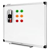 Amazon Basics Magnetisches Whiteboard mit Stiftablage und Aluminiumleisten,...