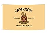 Yerchic Jameson Flagge, Whiskey-Banner, 91 x 152 cm, für Garage,...