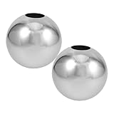 Supvox 2 Stück Garten Hohlkugeln aus Edelstahl 7,6cm Polierte Kugeln mit...