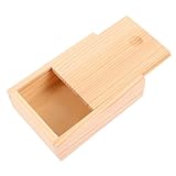 BESPORTBLE Aufbewahrungsbox für Pokerkarten aus Holz Leere Pokerkartenbox...