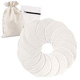 PHOGARY Waschbare Bio Bambus Stilleinlagen (14er Pack) | Wiederverwendbare...