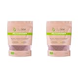 GreatVita Bio Flohsamen, 99% rein, 1000g ganze Flohsamen im Beutel (Packung...