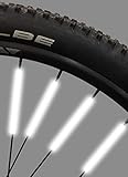Hilif Reflektor Fahrrad Reflektierende Speichensticks Clips Fahrrad...
