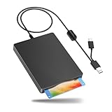 Sujurio Diskettenleser, 3,5 externes Diskettenlaufwerk mit USB Typ-C,...