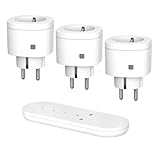 WEALTVAN 3000W Funksteckdosen mit Fernbedienung, Funksteckdosen-Set Mini...