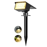 kolpop 1 Stück 77 LEDs Solar Gartenleuchten für Außen, 3000K Warmweiß...