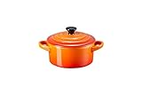 Le Creuset Mini-Cocotte aus Steinzeug, 200 ml, 10 x 5 cm, Ofenrot,...