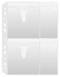 DONAU Hüllen für CD/DVD/Blu-rays Transparent Kunststoff/PP für DIN A4 /...
