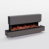 GLOW FIRE Elektrokamin Cobalt 50 mit realistischem 3D LED-Feuer -...