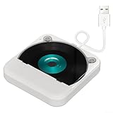 EXTRWORY Kompakter CD-Laufwerk-Player mit USB-Kabel, AUX-Anschluss,...