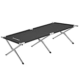 SONGMICS Feldbett, klappbar, Campingbett, Gästebett, 210 x 72 x 45 cm,...