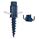 Sekey Sonnenschirmhalter | Bodendübel | Strand Oder Erde mit Bodendübel...