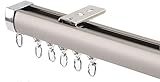 Vorhangschiene mit Rolle, 2,8 m, Aluminium-Deckenschiene für Vorhänge,...
