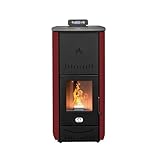 STUFE A PELLET ITALIA New York 20 Kw WiFi | Hydro-Pelletöfen für Heizung...