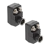 VILLCASE 2Stücke Aufsteckbarer Tv Signaladapter Ohm für Koaxialkabel für...