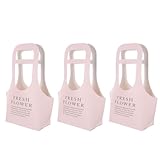 VILLFUL 3 Stück Kraftpapier Blumenstrauß Tragetaschen Rosa Leicht mit...