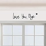 „love You Bye“-schild über Der Tür, Holzschild Mit Schriftzug Für...