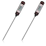 kwmobile 2x digitales Fleischthermometer - BBQ Grillthermometer Set -...