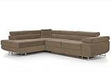 COMFORTINO FURNITURE Ecksofa mit Schlaffunktion PASTI L-Form, Sofa Couch...
