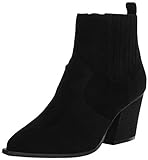 The Drop Women's Sia Pointed Toe Western Ankle Boot, Black, 11