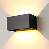 ENCOFT LED Wandleuchte Innen/Außen 24W Schwarz, Außenleuchte...