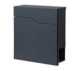 Westmann Brixa B Briefkasten anthrazit | Wandmontage | Zeitungsfach |...