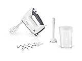 Bosch Handrührgerät, mit Pürierstab, Mixbecher, Edelstahl Rührer,...