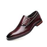 MEGXON Formale Hochzeitsschuhe for Herren Seitliche Schnürung...