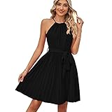 KOEMCY Damen Kleider Sexy Kleid Kurz A-Linie Kleid Wickelkleid Sommerkleid...