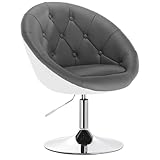 WOLTU 1 x Barsessel Loungesessel mit Armlehne Kunstleder 2 farbig...