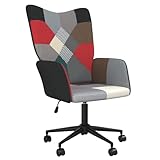 RMIHSJG Relaxsessel Patchwork Stoff Bürostuhl Höhenverstellbar mit...