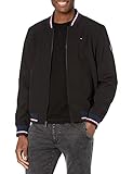 Tommy Hilfiger Herren Leichte Varsity Rippstrick-Bomberjacke Shell-Jacke,...