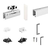 SLID'UP 190 Schiebetürbeschlag mit Schiene 200 cm, für 1 Glastür bis 100...
