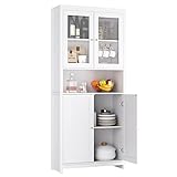 FOREHILL 190cm Küchenschrank Buffetschrank, Vitrinenschrank Bücherschrank...