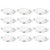 GLOKUUCA LED Einbauleuchten, 7W LED Spots 230V Deckenstrahler mit 68–78...