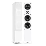 auna - Linie-600-WH, Standlautsprecher, Standboxen, HiFi-Lautsprecher,...