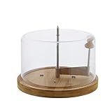 Kesper | Käsehobel mit Haube, Material: Bambus, Kunststoff, Maße: ø 22...