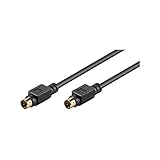 Goobay 50057 S Video Kabel vergoldete Mini DIN Stecker 4 polig S-Videokabel...