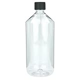 mikken 1 Laborflasche 1000 ml Chemikalienflasche aus PET Kunststoff +...