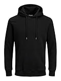 JACK & JONES Herren Jjebasic Noos Hooded Sweatshirt, Schwarz, L EU