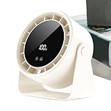Ahuuen Tischventilator, klein, leise, 100 Geschwindigkeiten, digitales...