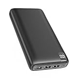 Power Bank 26800mAh Externer Akku: Riapow Powerbank 3A Schnelles Aufladen...