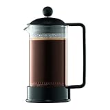 Bodum 1543-01SA-10 Brazil Kaffeebereiter 3 Tassen, 0,35 l, Schwarz