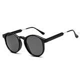 KXQYIKYI Trendige modische runde Sonnenbrille für Damen und Herren, Uni,...