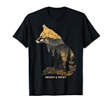 Fuchs Protect Preserve Wandern Camping Jäger Outdoor Natur T-Shirt