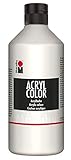 Marabu 12010075070 - Acryl Color weiß 500 ml, cremige Acrylfarbe auf...
